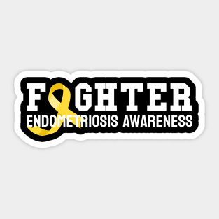 Fighter Endometriosis Awareness Month Ribbon Endo Warrior Sticker